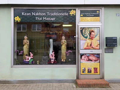 Außenansicht des Kean Nakhon Studios – Thai-Massage in Geesthacht
